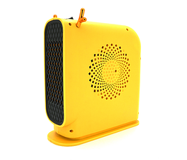 Тепловентилятор спіральний JIEBO-N8, 500W, жовтий, фото 3