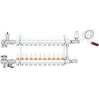 Коллектор для теплого пола ICMA 11 контуров с расходомерами 3/4"/3/4" A2K013 A2K013APT06