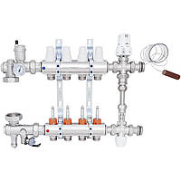 Колектор для теплої підлоги ICMA 4 контури з витратомірами 1"/3/4" K0111 A1K013APJ06