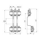 Колектор для системи опалення SANDI FORTE 3 контури 1"/3/4" SF002W3, фото 2