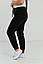Штани жіночі спортивні чорні двонитка великого розміру 50, фото 2