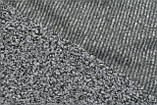 Відріз букле для рукоділля чорно-сірий меланж, 50 см/30 см, фото 2