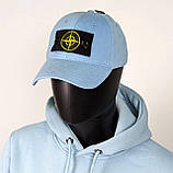 Чоловіча кофта худі Stone Island CK6614 блакитна, фото 7