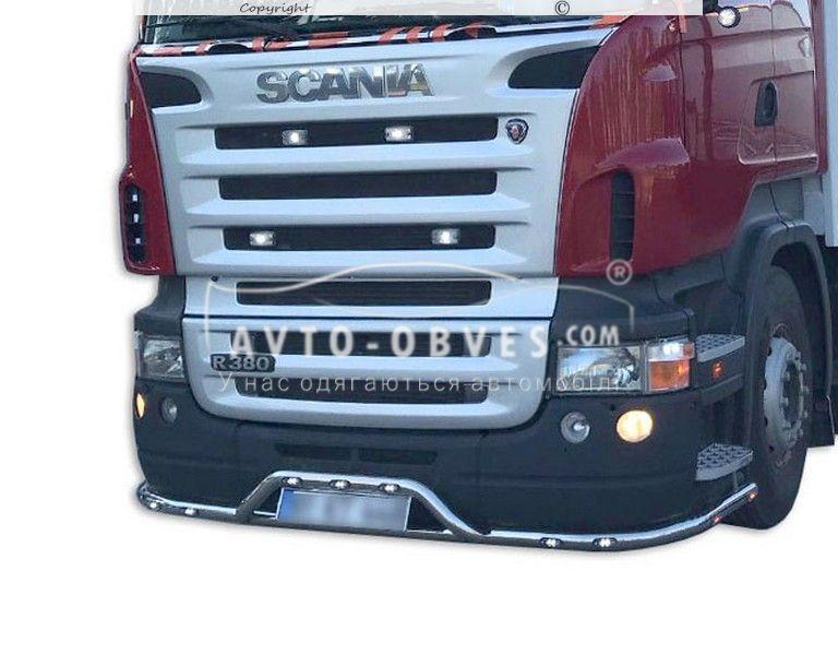 Защита переднего бампера Scania v2 - с диодами 8 - фото 1 - id-p1700492976