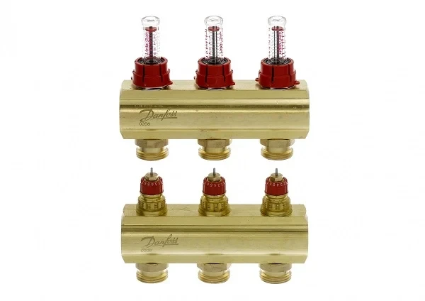 Колектор Danfoss FHF 3+3 з ротаметрами 088U0523