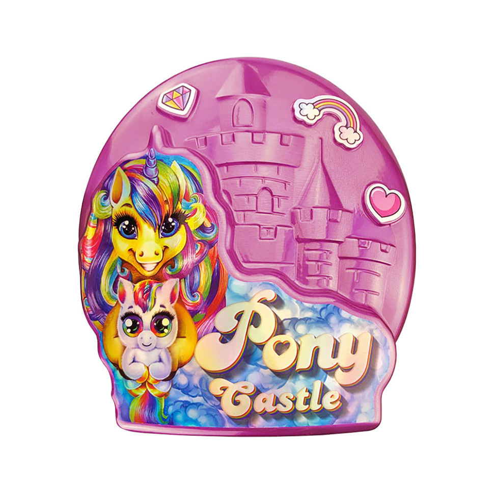 Креативна творчість "Pony Castle" BPS-01-01U з м'якою іграшкою (Рожевий)