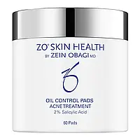 Салфетки для ухода за жирной кожей с акне ZO Skin Health Oil Control Pads Acne Treatment 60 шт || OBAGI