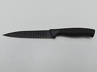 Нож кухонный металлический для фигурной нарезки универсальный L 23 cm лезвие 12 cm FORKOPT