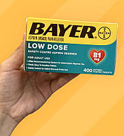 Аспірин сердечний Bayer Aspirin Low Dose 81 mg (400 таблеток) серцевий аспірин