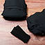 Муфта рукавички роздільні, на коляску / санки, з кишенею, універсальна, для рук, (чорний матовий), фото 3