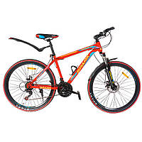 Велосипед SPARK FORESTER 2.0 колеса - 26'', стальная рама - 17'' Красный Шимано переключениями Собран на 80%