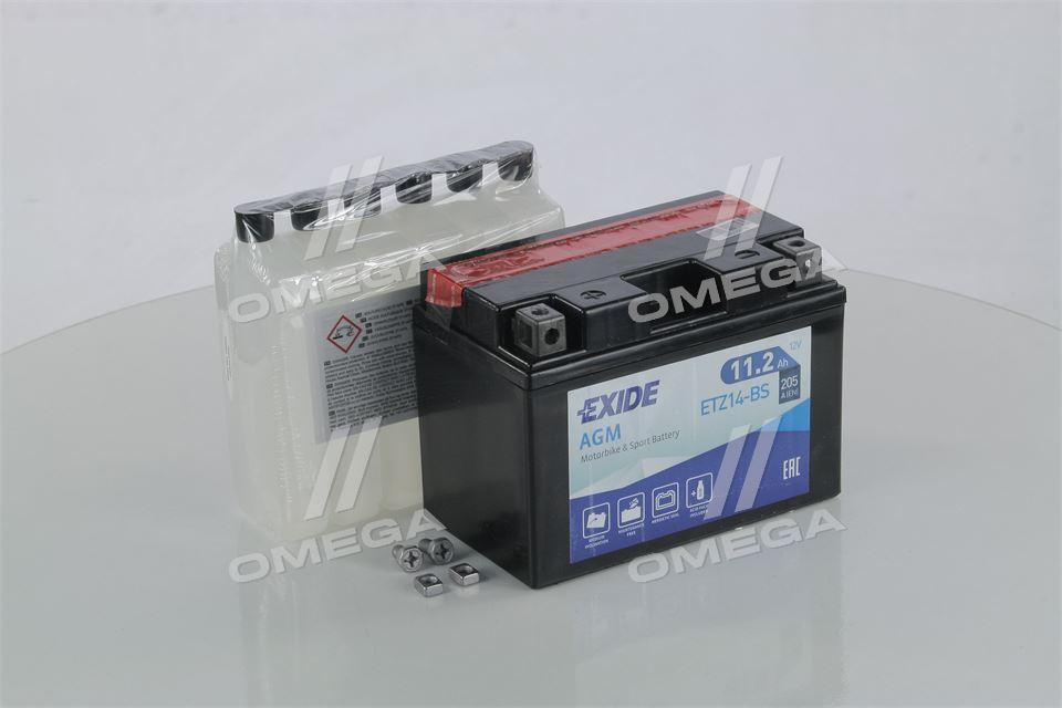 Акумулятор 11,2Ah-12v Exide AGM (ETZ14-BS) (150х87х110) L, EN205 ETZ14-BS UA51