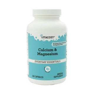 Vitacost Calcium & Magnesium, кальцій 500 мг, магній 250 мг, 240 капсул на 60 днів прийому. До 01/2027