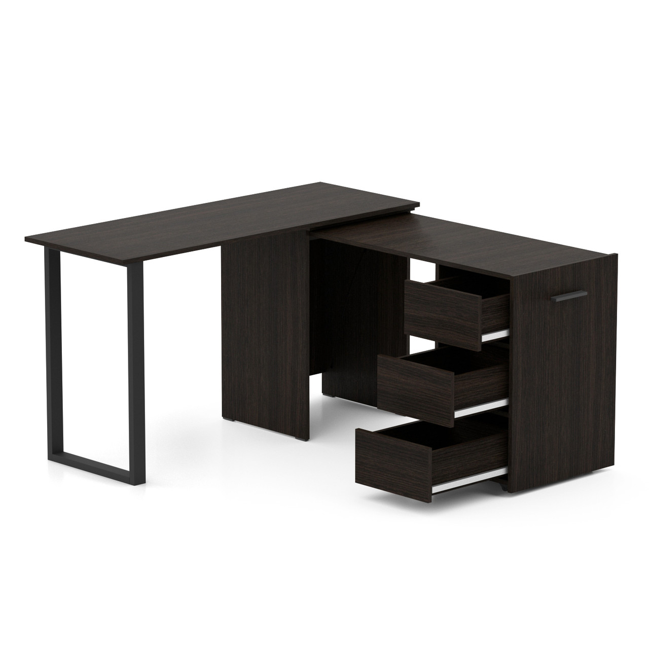 Стіл письмовий з 3 шухлядами для двох дітей або дорослих, фото 1