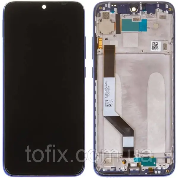 Дисплей Xiaomi Redmi Note 7 / Note 7 Pro (5610100140C7) модуль в зборі з рамкою, сервісний оригінал, синій