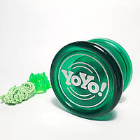 Йо-йо пластиковое с подшипником YoYo Green Color
