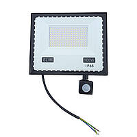 Прожектор LED 100W ULTRA Slim 220 V 9000 Lm 6500 K IP65 з датчиком руху TNSy