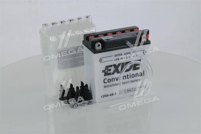 Аккумулятор 9Ah-12v Exide (12N9-4B-1) (135х75х139) L, EN85 12N9-4B-1 ...