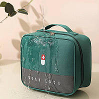 Органайзер-сумка для лекарств "GOOD LUCK". Размер 25х20х13,5 см. Зеленого кольору!
