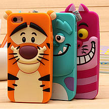 Гумовий 3D чохол для iPhone 5/5S Тигруля, фото 2