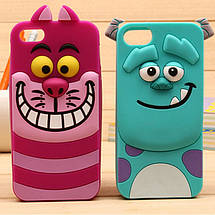 Гумовий 3D чохол для iPhone 5/5S Тигруля, фото 3