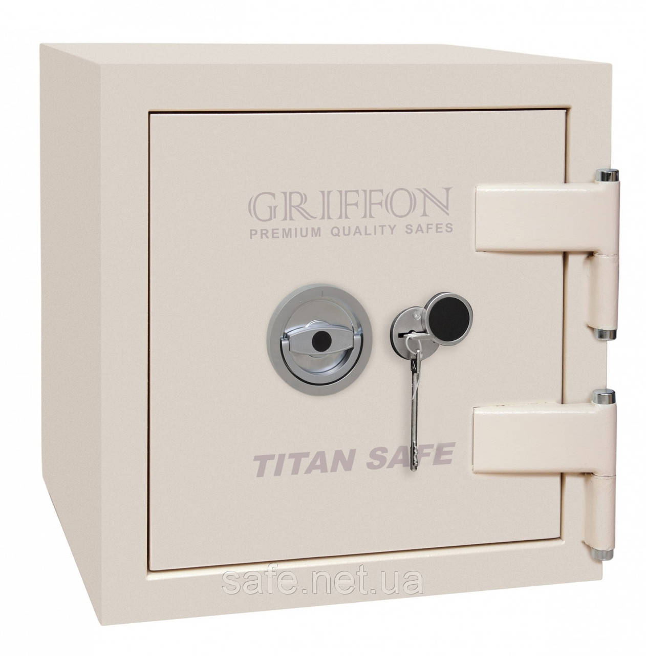 Сейф вогнезламостійкий Griffon CL III.50.K CREAM (ВxШxГ:472x460x440), 3 клас + LFS 30P, сейф від злому та вогню