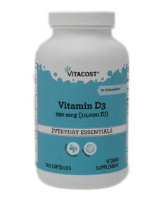 Vitacost Vitamin D3 (as Cholecalciferol)  вітамін D3 250 mcg (10000 IU), 365 капсул