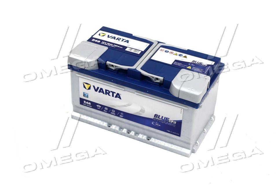 Акумулятор 75Ah-12v VARTA BD EFB (315х175х175), R, EN730 575 500 073 UA51