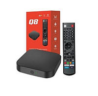Q8 4/32Gb Android TV Box 4K ANDROID 11 Bluetooth Smart TV (смарт тв) приставка