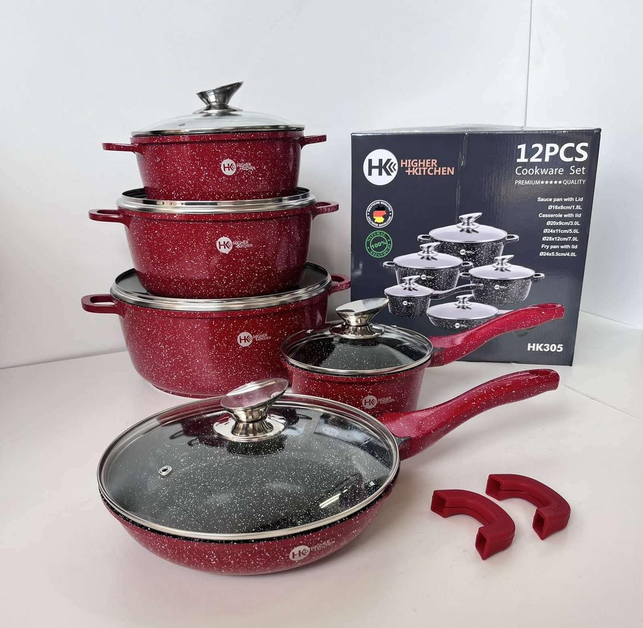 Набір посуду високої якості з гранітним антипригарним покриттям Higher Kitchen HK 305 Герман