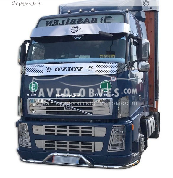 Дефлектор капота мухобойка Volvo FH12, FH13 - фото 5 - id-p1617076140