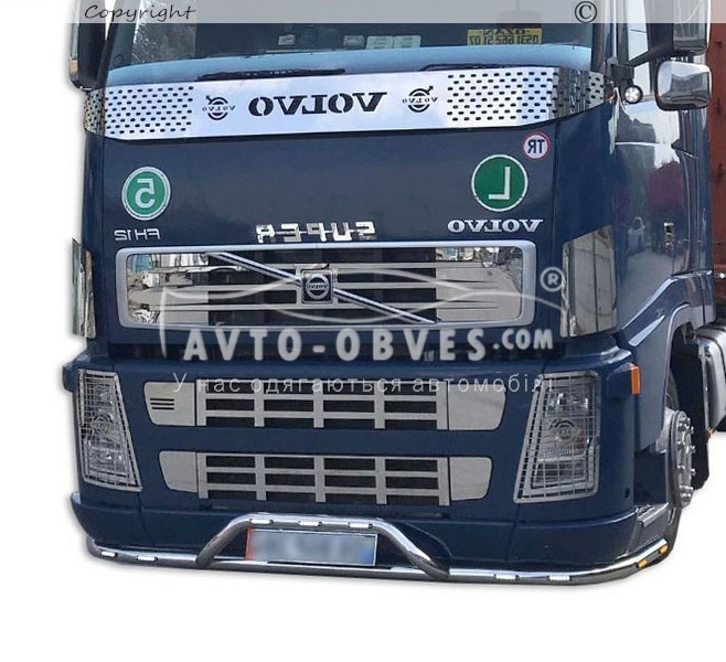 Дефлектор капота мухобойка Volvo FH12, FH13 - фото 4 - id-p1617076140