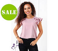 Летняя женская блуза с воланами "Teresa" оптом | Распродажа модели