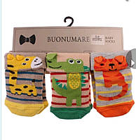 Набір бавовняних яскравих шкарпеток для новонароджених 0-6 місяців,  Buonumare