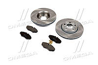 Комплект тормозной передн. DACIA LOGAN 04, CLIO, SANDERO, MEGANE 96-  (пр-во REMSA) 8141.02 UA51