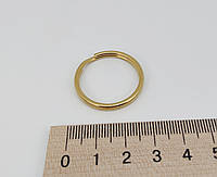 Заводное кольцо из латуни 28 мм. (для брелка/ключей) арт. 04014