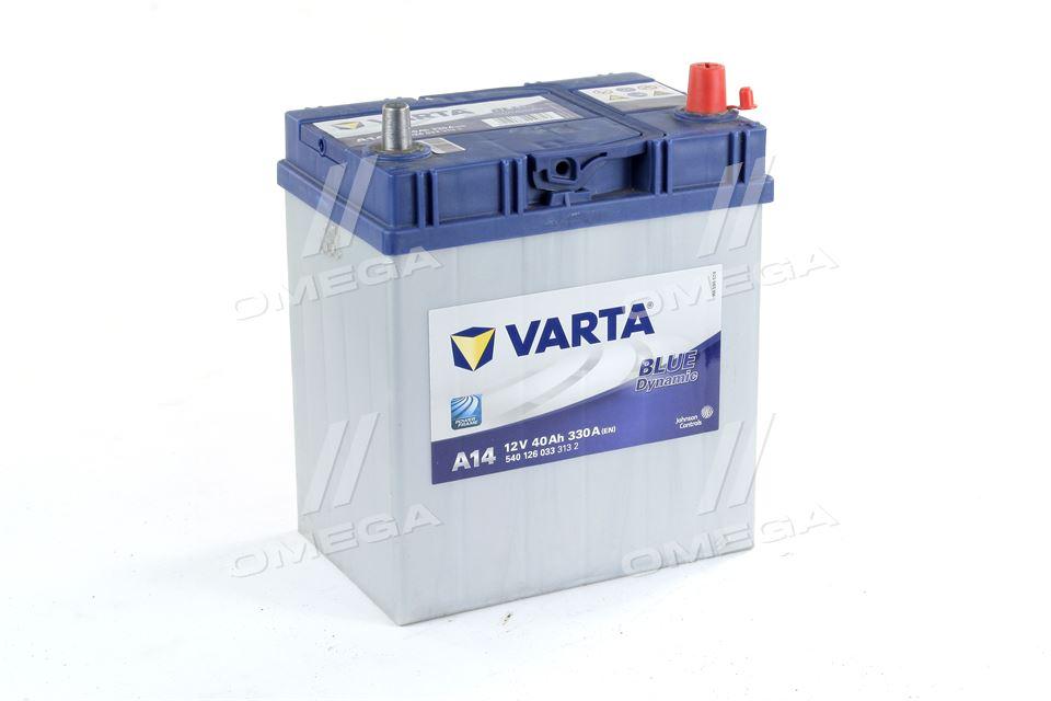 Акумулятор 40Ah-12v VARTA BD(A14) (187х127х227),R,EN330 Азія тонк.клеми 540 126 033 UA51