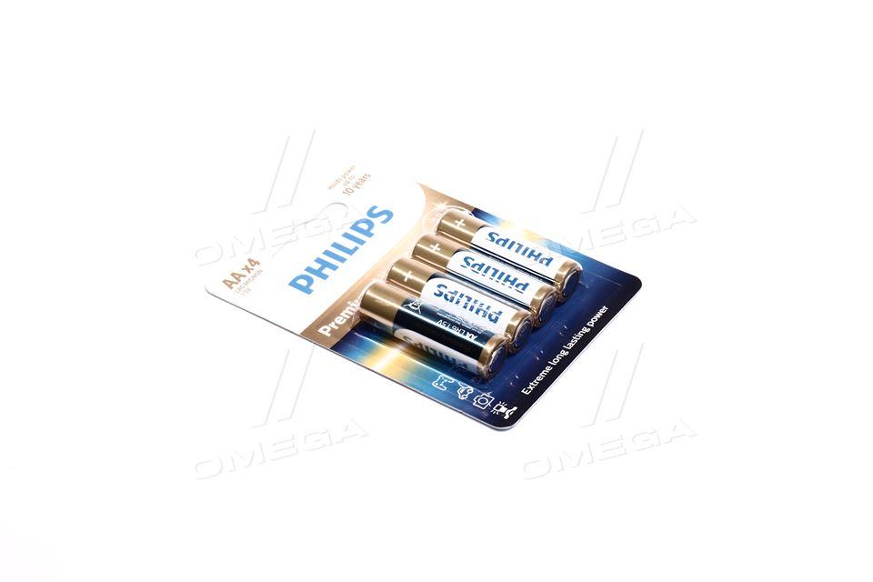 Батарейка LR6/AA Premium Alkaline Blister 4шт (вир-во Philips) LR6M4B/10 UA51