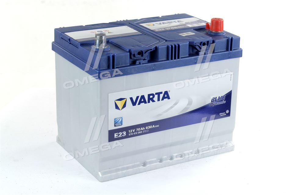 Акумулятор 70Ah-12v VARTA BD(E23) (261х175х220),R,EN630 Азія 570 412 063 UA51