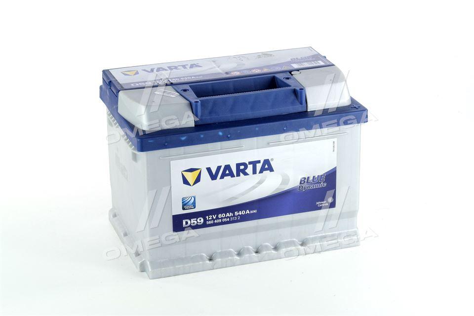 Акумулятор 60Ah-12v VARTA BD(D59) (242х175х175),R,EN540 560 409 054 UA51