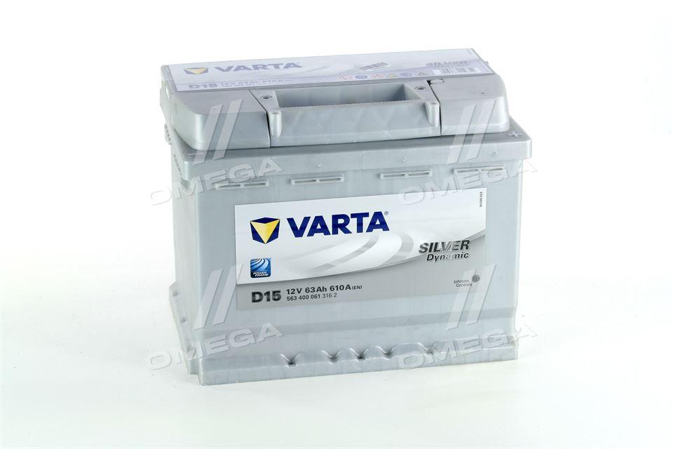 Акумулятор 63Ah-12v VARTA SD(D15) (242x175x190),R,EN610 563 400 061 UA51