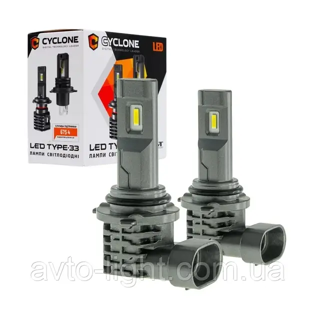 Лампі LED Cyclone HB4 9006 5000K type 33 (пас ох 4800LM)