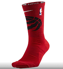 Червоні високі шкарпетки Торонто Nike Toronto Raptors Elite Crew спортивні баскетбольні