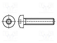 B1.6X12/BN20038 Гвинт; M1,6x12; 0,35; Головка: сферична; Torx®; TX05; ISO 14583