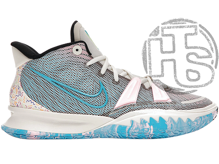Чоловічі кросівки Nike Kyrie 7 Pale Ivory White Blue Pink Black CZ0141-100, фото 1