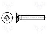 B2X4/BN661 Screw; M2x4; Head: countersunk; Cut: Phillips; A2 stainless steel