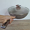 Сковорода з кришкою Rainberg RB-762 діаметр 28 см, фото 2