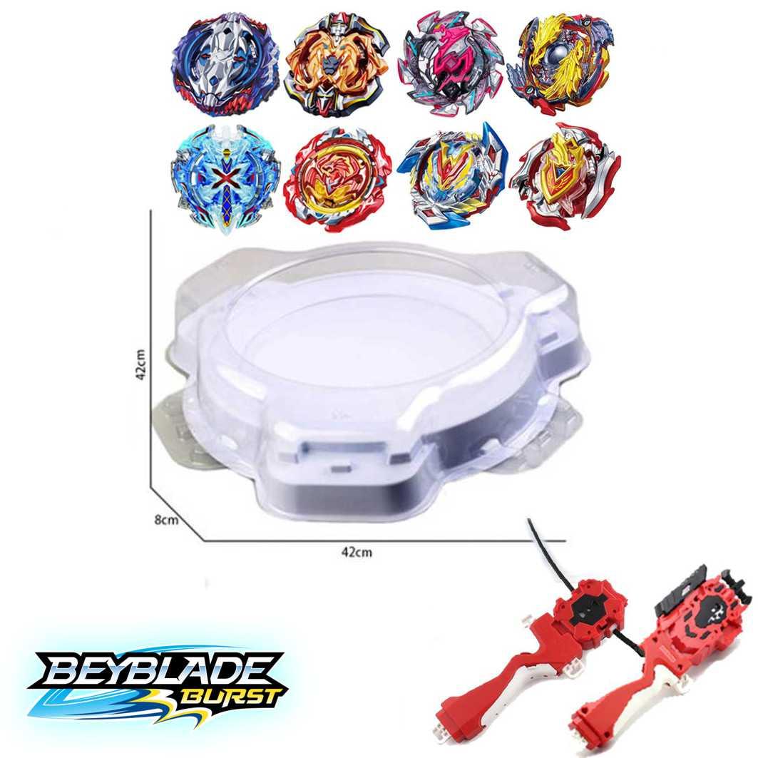 Набір бейблейдів 8 шт з ареною (Beyblade Set) В00, В67, B104, B105, B113, B115, B117, B118 і запускуми