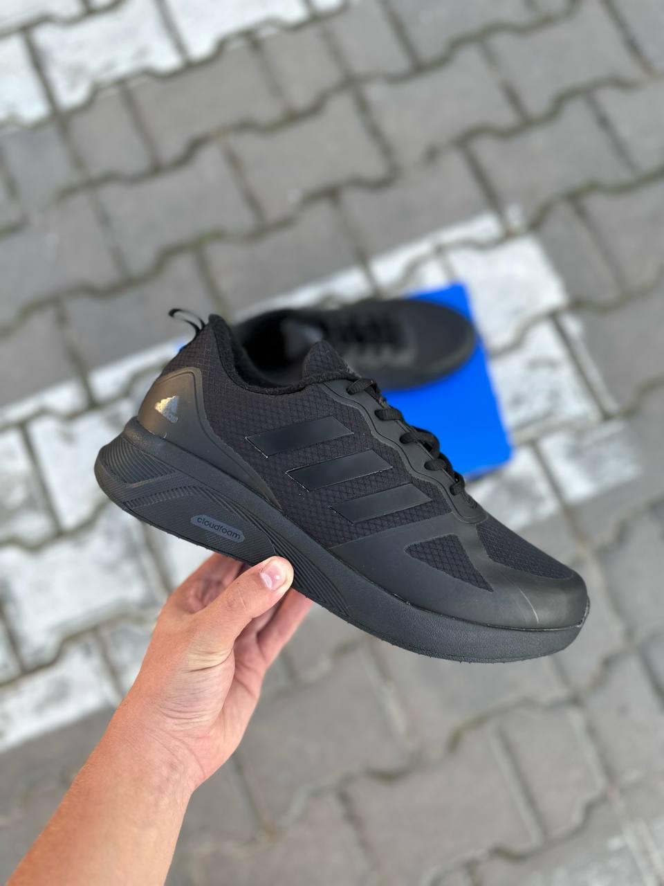 Кросівки чоловічі зимові чорні Adidas Cloudfoam Termo (07432)