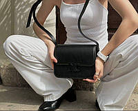 Сумка женская Celine lux black Женская сумка на плечо Селин Сумочка Celine lux black YTF